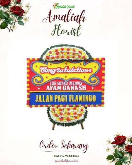 Sewa Papan Bunga Tempel